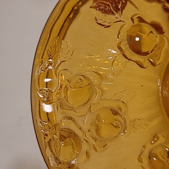 Vintage Fenton Cabbage Rose Lidded Candy Dish - Picture 12 of 16